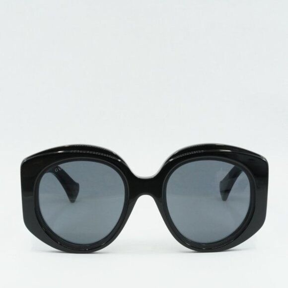 NEW GUCCI GG1308S 001 BLACK GREY SUNGLASSES - Picture 2 of 12